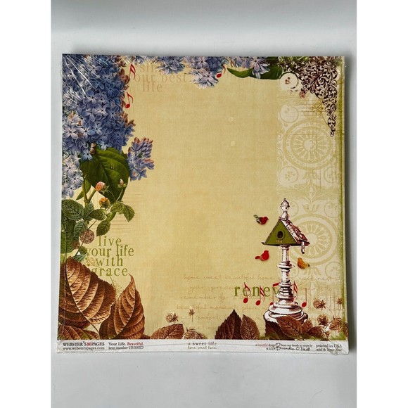 WEBSTER'S PAGES 25 sheets- Sweet Life "Home Sweet Home" DS 12x12 Scrapbo… - Picture 3 of 8